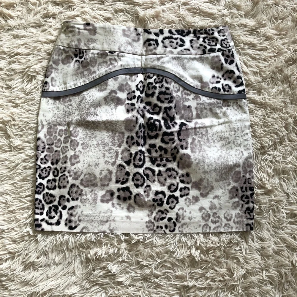 Emilio Pepe Animal Print Italian Pencil Skirt Size 10